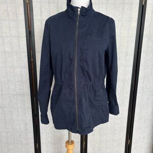 LOFT Outlet Navy Blue Utility Jacket - Effortless Casual Style! 🌟